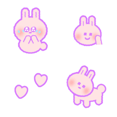 [LINE絵文字] Aubrey Rabbit 絵文字の画像