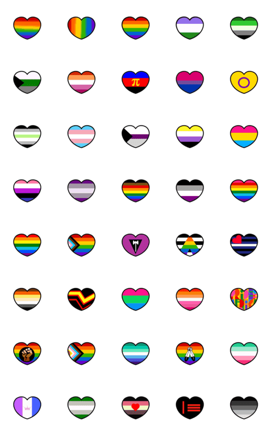 [LINE絵文字]Love flag 06 (Pride month)の画像一覧