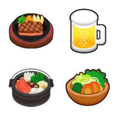 [LINE絵文字] 食べ物＆飲み物絵文字（修正版2）の画像