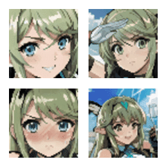 [LINE絵文字] 天使のような女の子の絵文字の画像