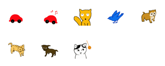 [LINE絵文字]子どもの遊びともだちの画像一覧