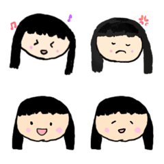 [LINE絵文字] りあちゃんのキラキラ絵文字の画像