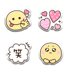 [LINE絵文字] ぽよよん動く♡ぷっくりシールの画像