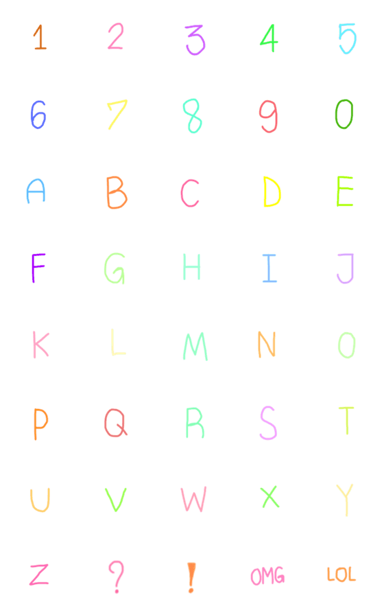 [LINE絵文字]Cute littleの画像一覧