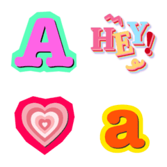 [LINE絵文字] cute alphabet, Y2KY2JAIの画像