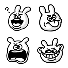 [LINE絵文字] Buy my Ugly Bunny Emojiの画像