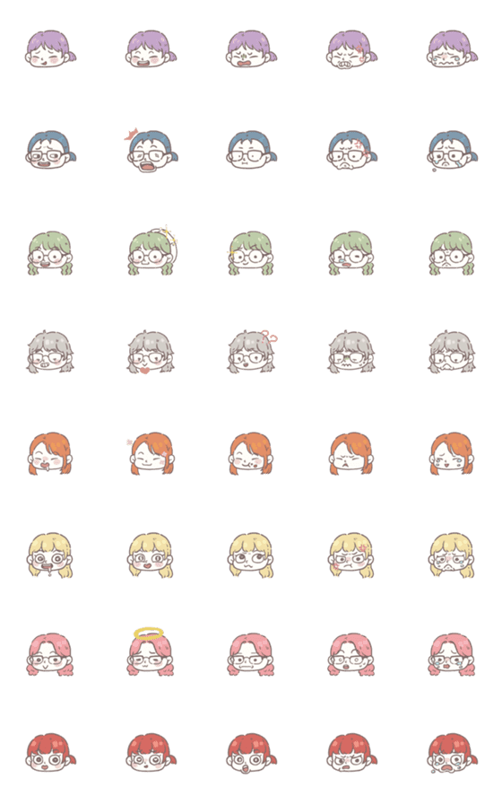 [LINE絵文字]OrangeFaceの画像一覧