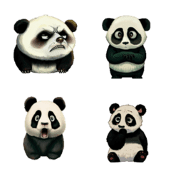 [LINE絵文字] Panda's Emotions, sorrows and joys (3)の画像
