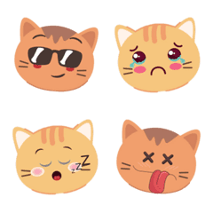 [LINE絵文字] キュートな猫の表情！Part3の画像