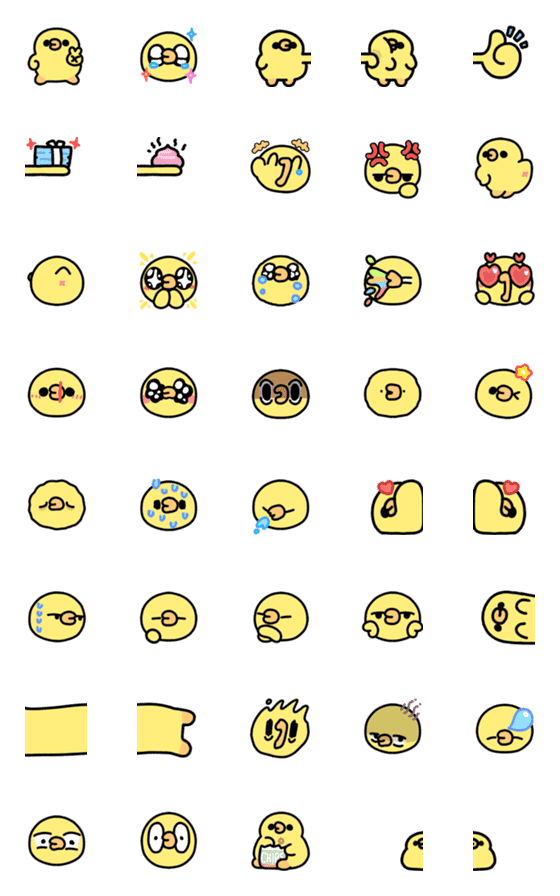 [LINE絵文字]MOKAMEOW's BROWN ＆ FRIENDS 00の画像一覧