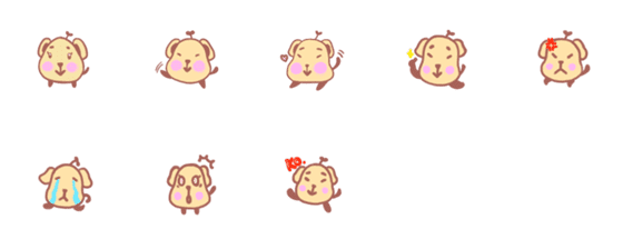 [LINE絵文字]The yellow dogの画像一覧