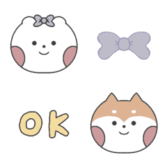 [LINE絵文字] Shiba Inu and Bear Daily lifeの画像