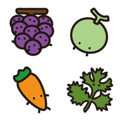 [LINE絵文字] fruits vegetables emojiの画像