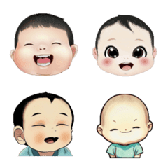 [LINE絵文字] 赤ちゃんの笑顔 (3)の画像