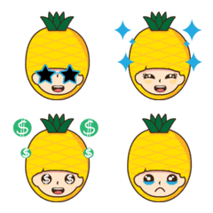 [LINE絵文字] Little Pineapple girlの画像