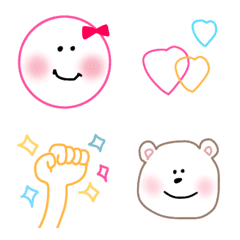 [LINE絵文字] 【シンプルに使えるセット】の画像