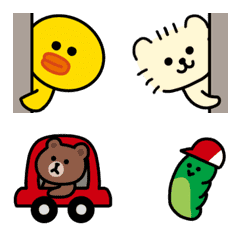 [LINE絵文字] BROWN ＆ FRIENDSとろっきぃの動く絵文字の画像