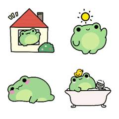 [LINE絵文字] cute cute Frog emojiの画像