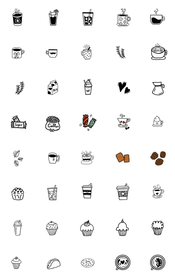 [LINE絵文字]coffee timeの画像一覧
