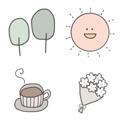 [LINE絵文字] 毎日使えそうなゆるえもじの画像