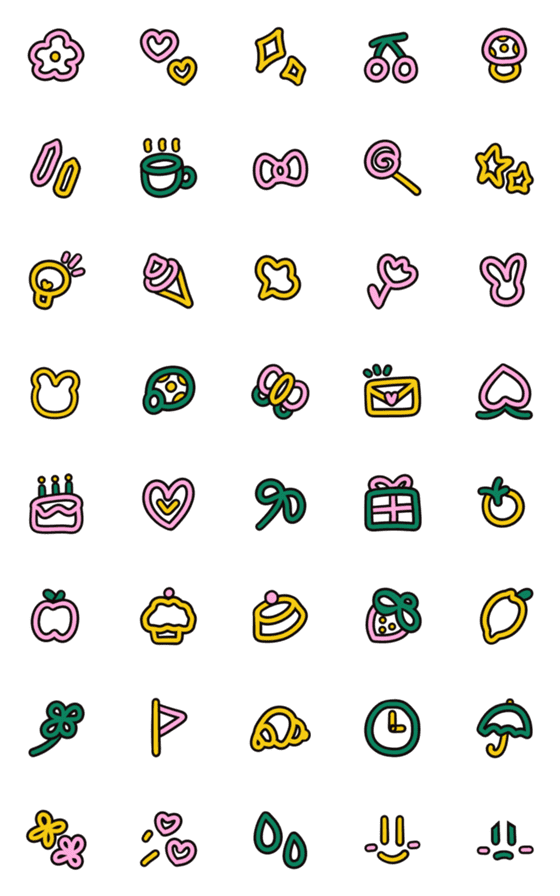 [LINE絵文字]Little cute emoji 1の画像一覧