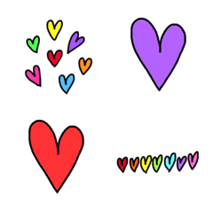 [LINE絵文字] Rainbow Heart2の画像