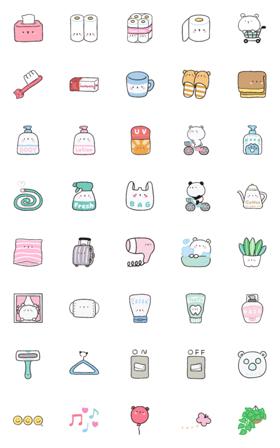 [LINE絵文字]Emoji everyday dailyの画像一覧