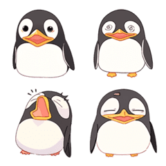 [LINE絵文字] ペンギンっぽい生き物の画像