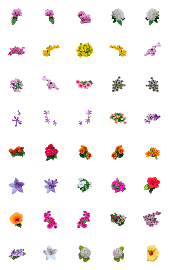 [LINE絵文字]Flowerfavoriteの画像一覧