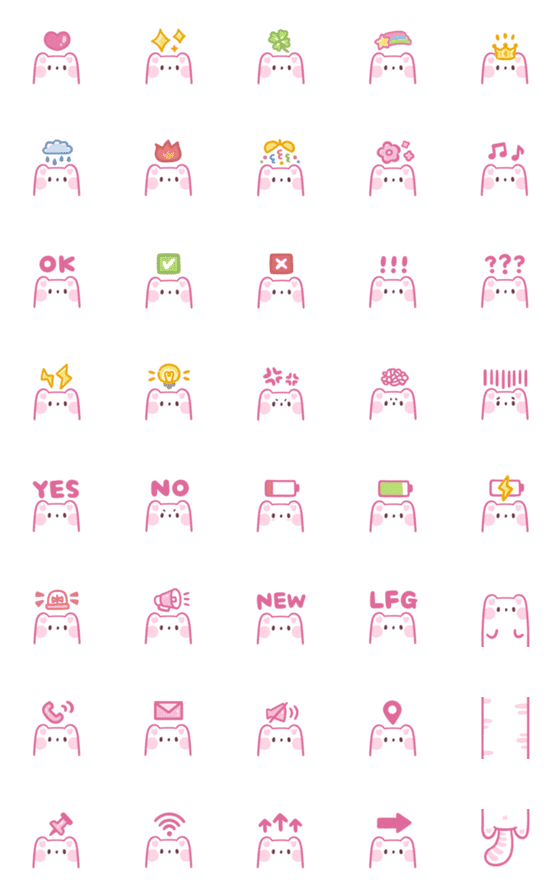 [LINE絵文字]にゃー♡可愛いネコさん♡毎日使える絵文字の画像一覧