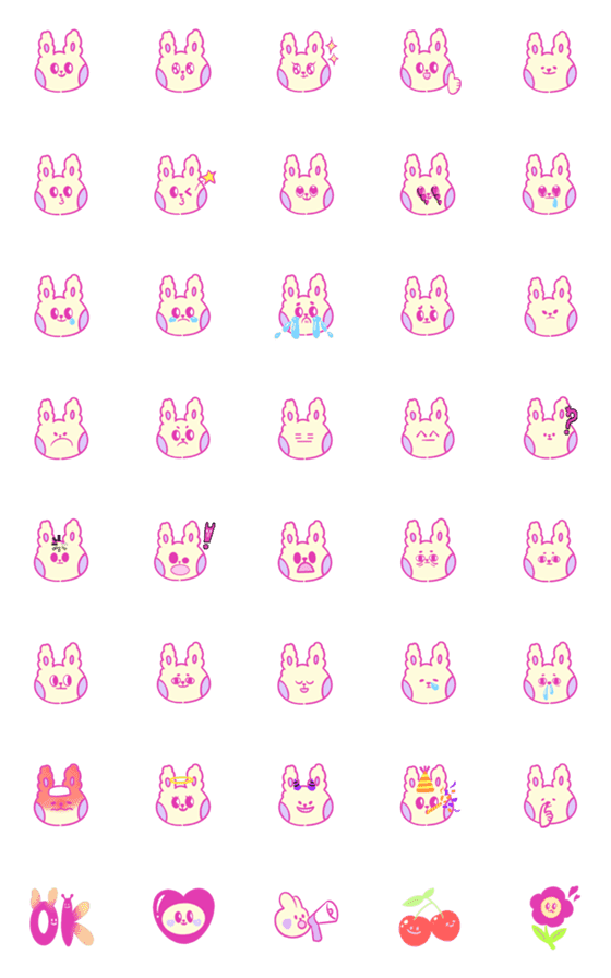 [LINE絵文字]C' est Rabbitの画像一覧