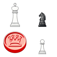 [LINE絵文字] チェスとチェッカーの画像