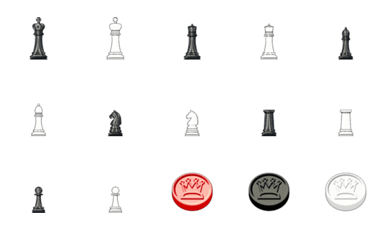[LINE絵文字]チェスとチェッカーの画像一覧