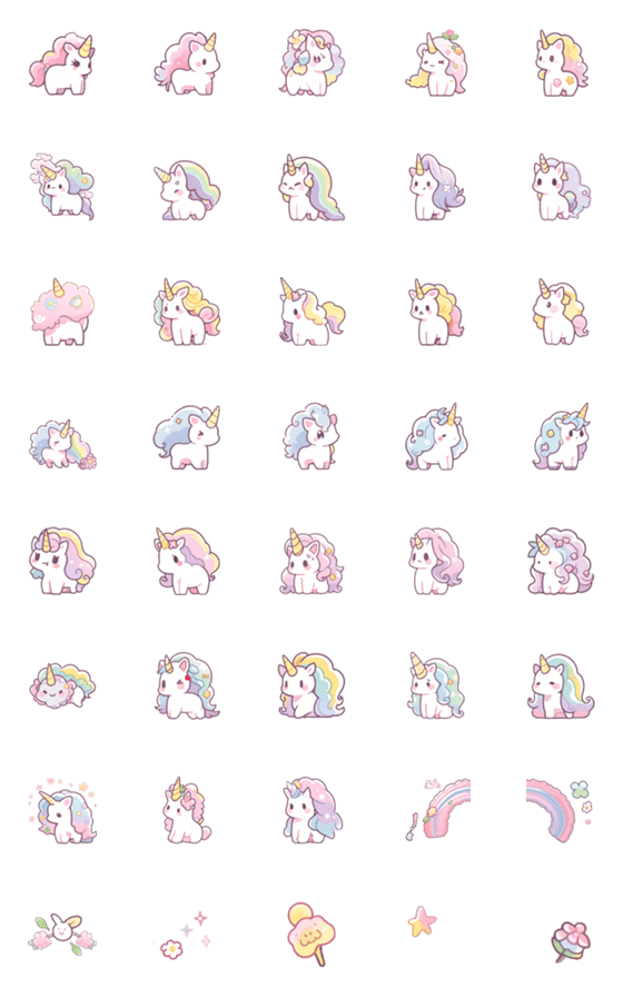 [LINE絵文字]Ai Unicorn 0w0の画像一覧