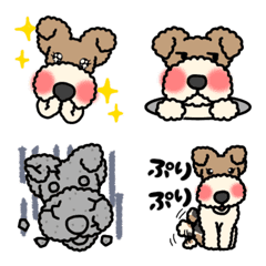 [LINE絵文字] かわいいね！ワイヤーフォックステリアの画像