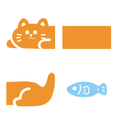 [LINE絵文字] cute animal dividing lineの画像