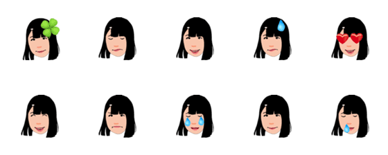 [LINE絵文字]Maiko with a moon face .の画像一覧