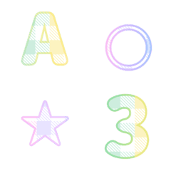 [LINE絵文字] 毎日 チェック♥ ABC 123 英語 数字の画像