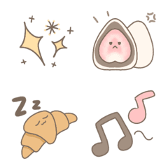 [LINE絵文字] Cute pastel colored dessertsの画像