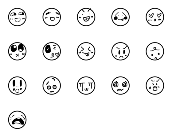 [LINE絵文字]secondary emojiの画像一覧