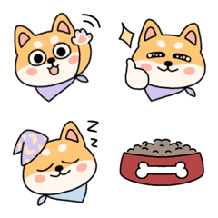[LINE絵文字] Soba-chan cute Shiba dogの画像