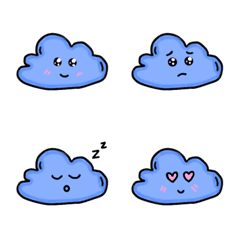 [LINE絵文字] cute cloudsの画像