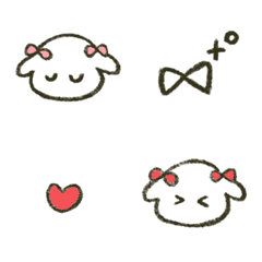 [LINE絵文字] シンプルでかわいいキャラと記号の画像