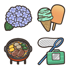 [LINE絵文字] かびえもじ<夏編>の画像