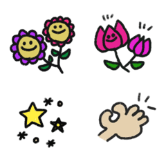 Simple flower111の絵文字メイン画像