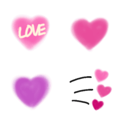[LINE絵文字] 梅雨を愉しむ紫陽花色♡【HAPPYピンク】の画像