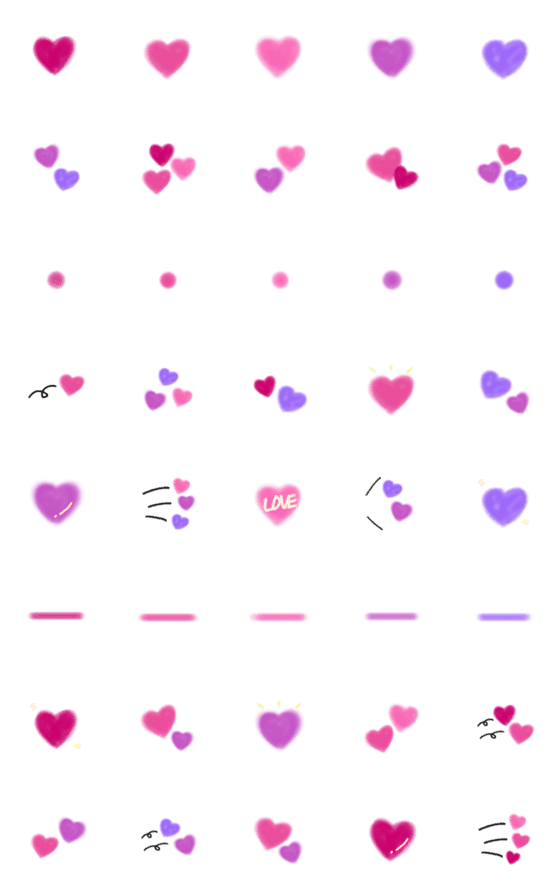 [LINE絵文字]梅雨を愉しむ紫陽花色♡【HAPPYピンク】の画像一覧