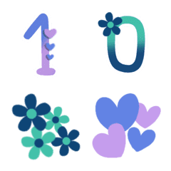 [LINE絵文字] Number pastel two tone animation emojiの画像
