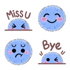 [LINE絵文字] Blue monster emojiの画像
