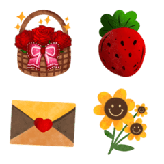[LINE絵文字] Emoji summer hot colorの画像